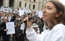 <b>Jennifer Rohn</b> has rallied scientists to fight the cuts. - rohn