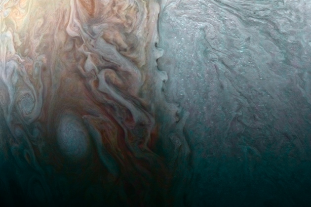 Nasa's Juno probe captures breathtaking new image of cyclones raging on Jupiter