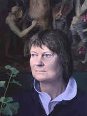 Tom Phillips's portrait of Iris Murdoch, completed in 1986.