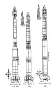 A speculative drawing of what the North Korean rocket design might be.